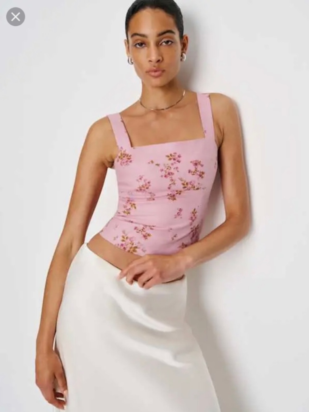 Reformation Darci Linen top - Size 8